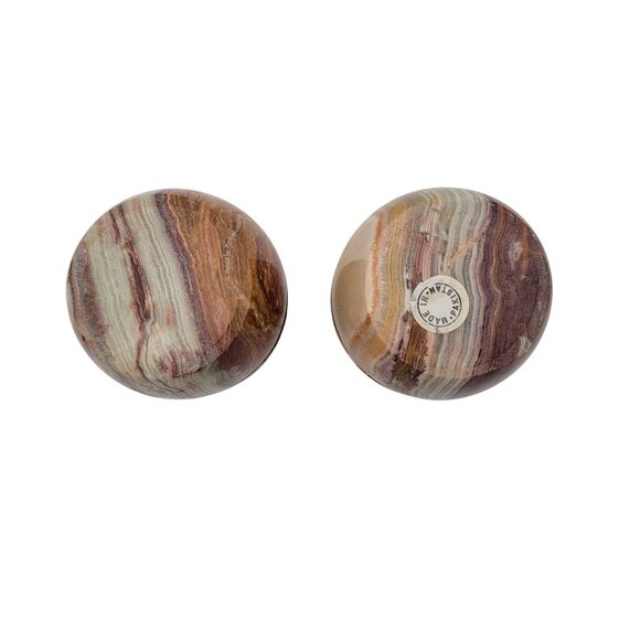 Natural Onyx Candle Holders Set Of 2 - Picture 3 of 5